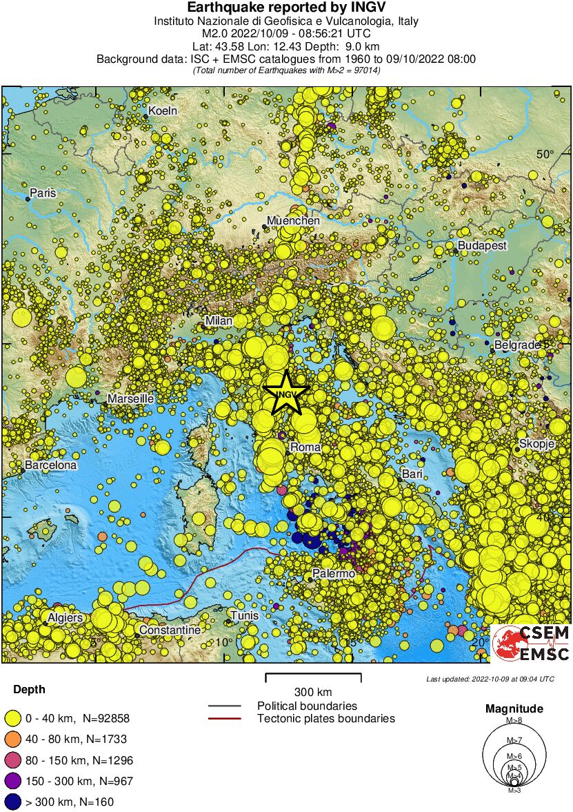 wide historical seismicity