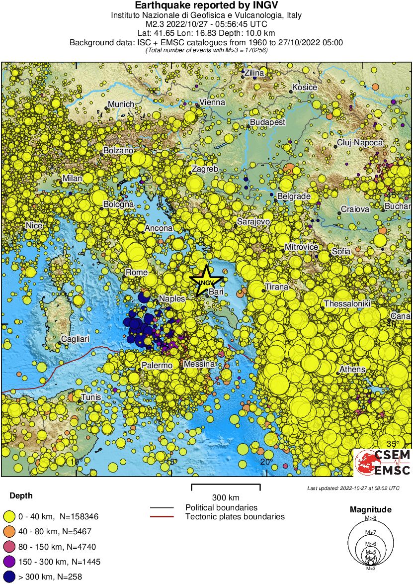 wide historical seismicity