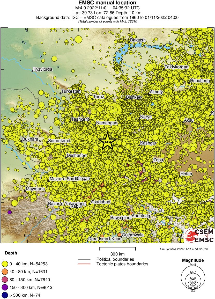 wide historical seismicity