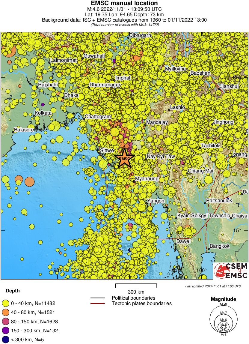 wide historical seismicity