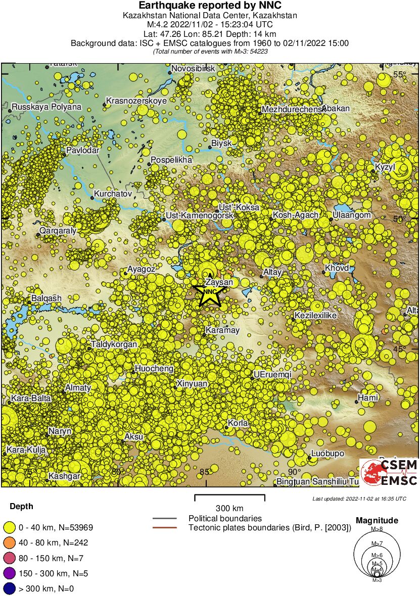 wide historical seismicity