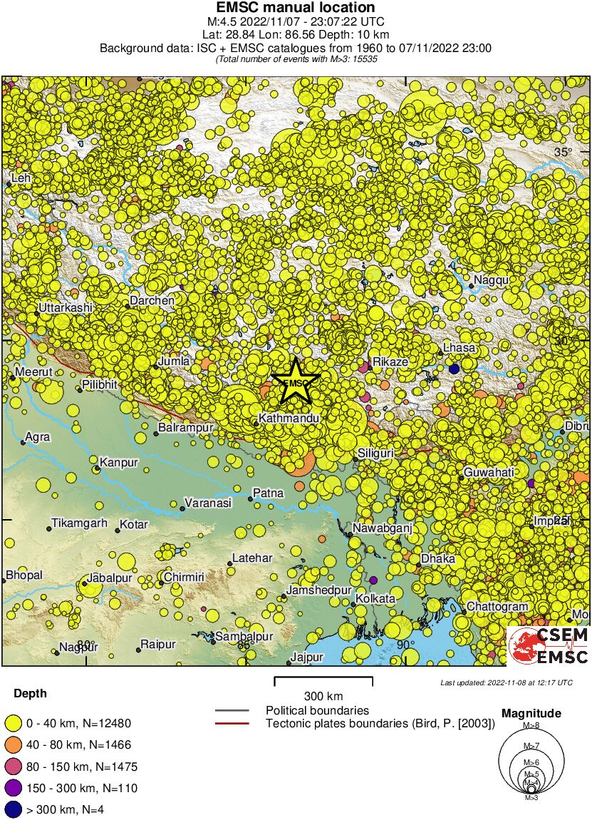 wide historical seismicity