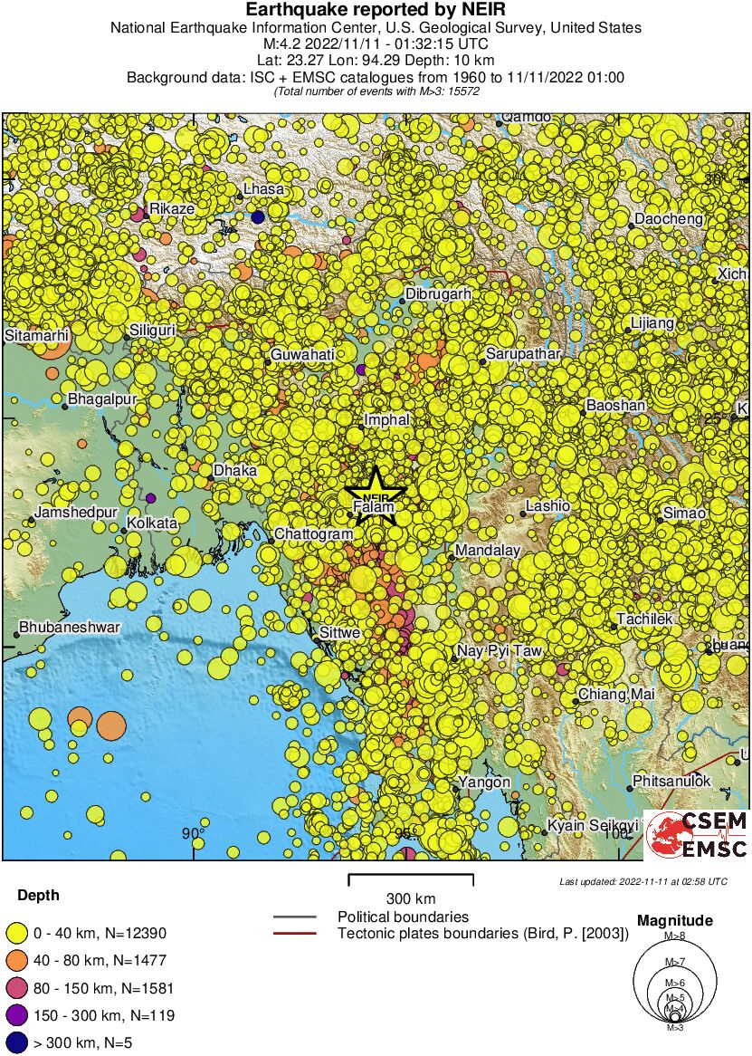 wide historical seismicity