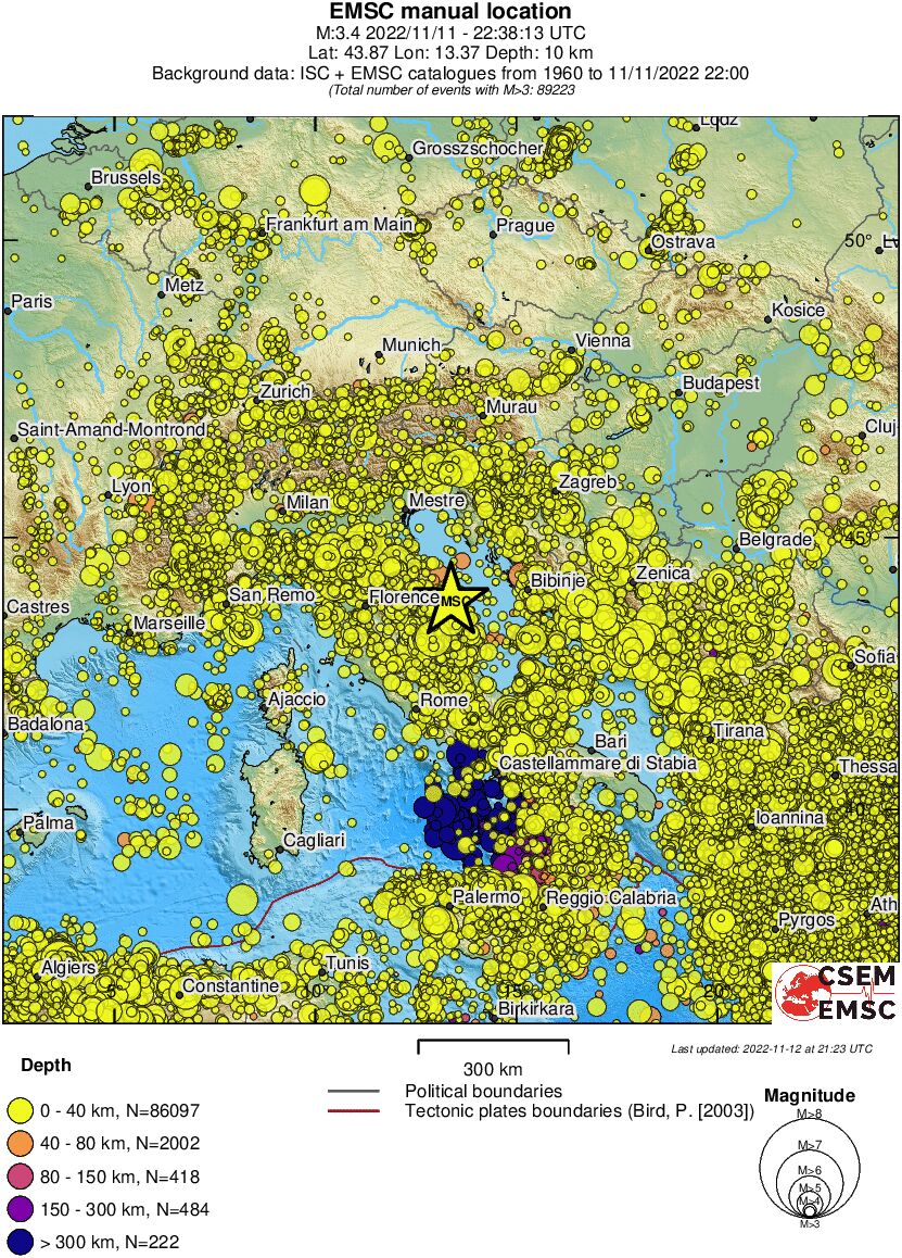 wide historical seismicity