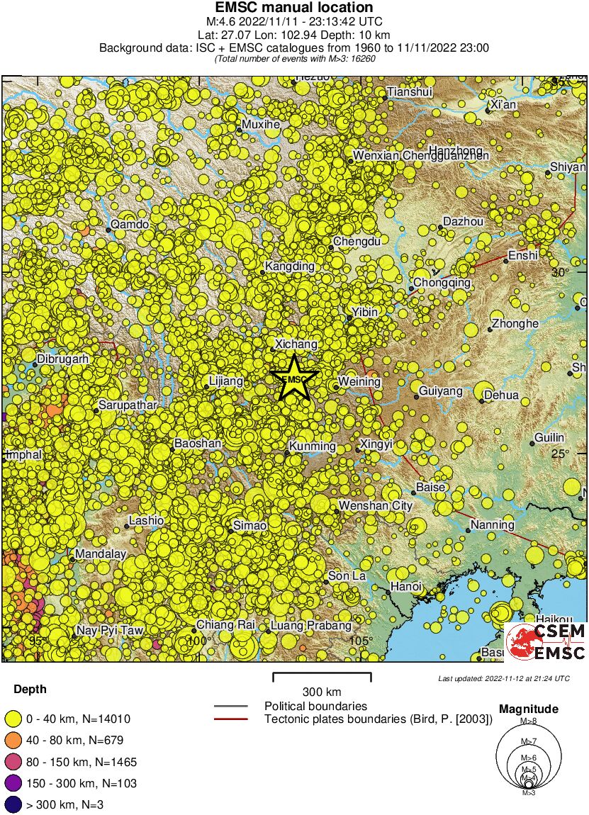 wide historical seismicity