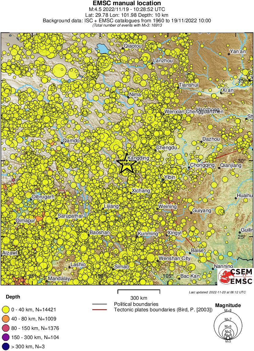 wide historical seismicity