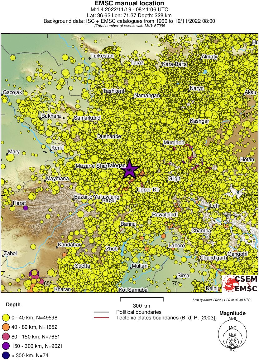 wide historical seismicity