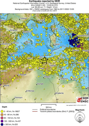 wide historical seismicity
