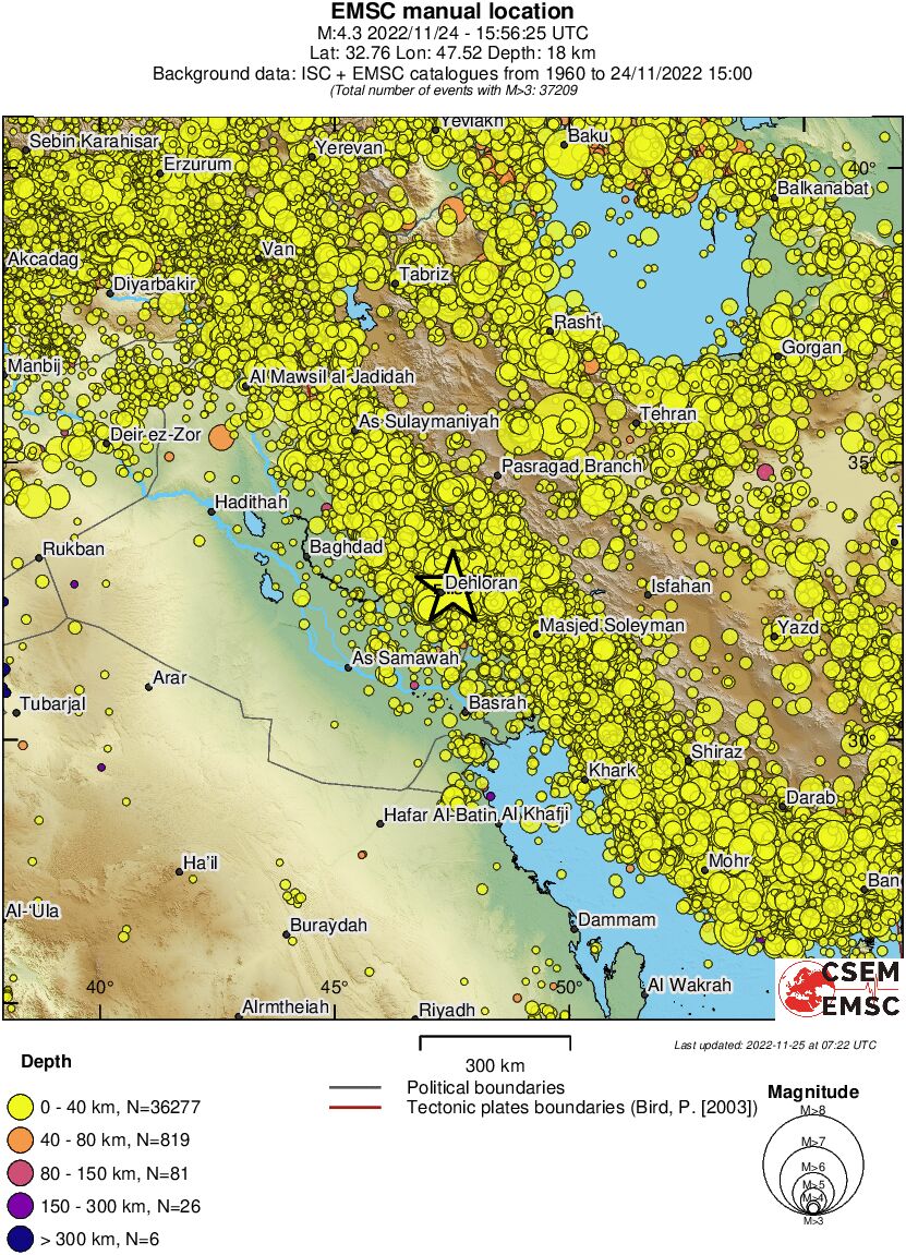 wide historical seismicity
