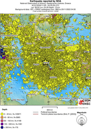 wide historical seismicity