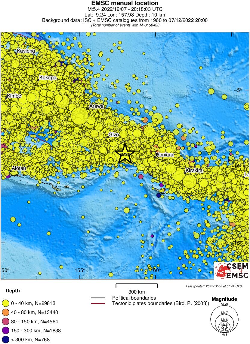 wide historical seismicity