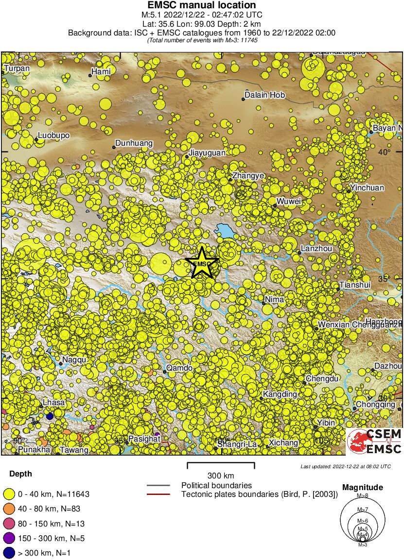 wide historical seismicity