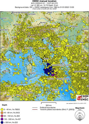 wide historical seismicity