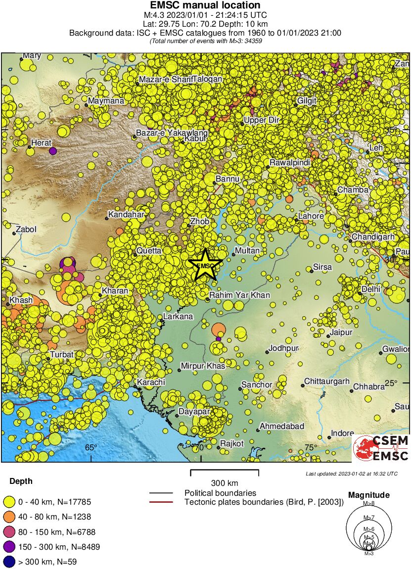 wide historical seismicity