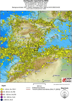 wide historical seismicity