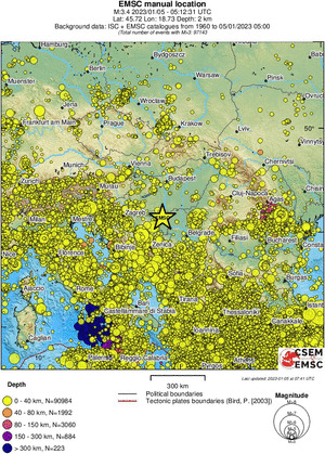 wide historical seismicity