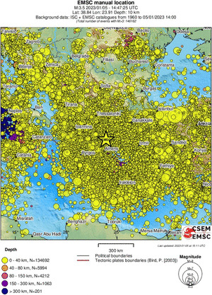 wide historical seismicity