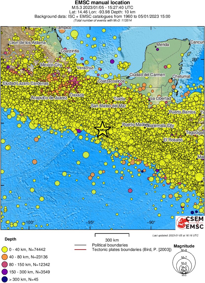 wide historical seismicity