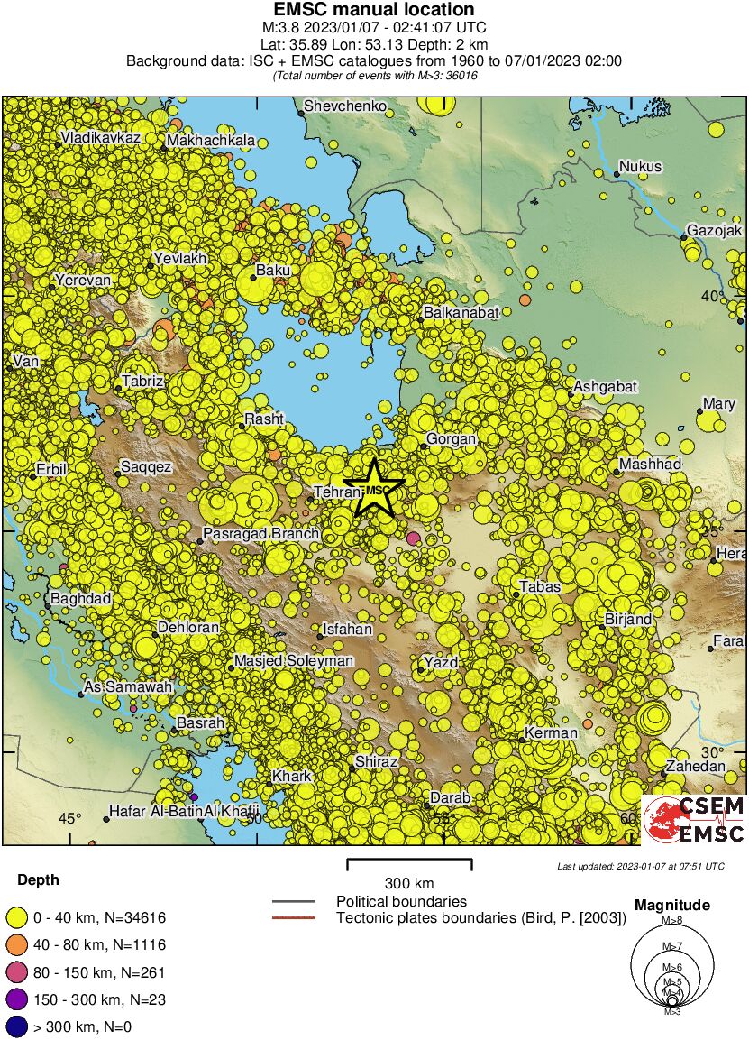 wide historical seismicity