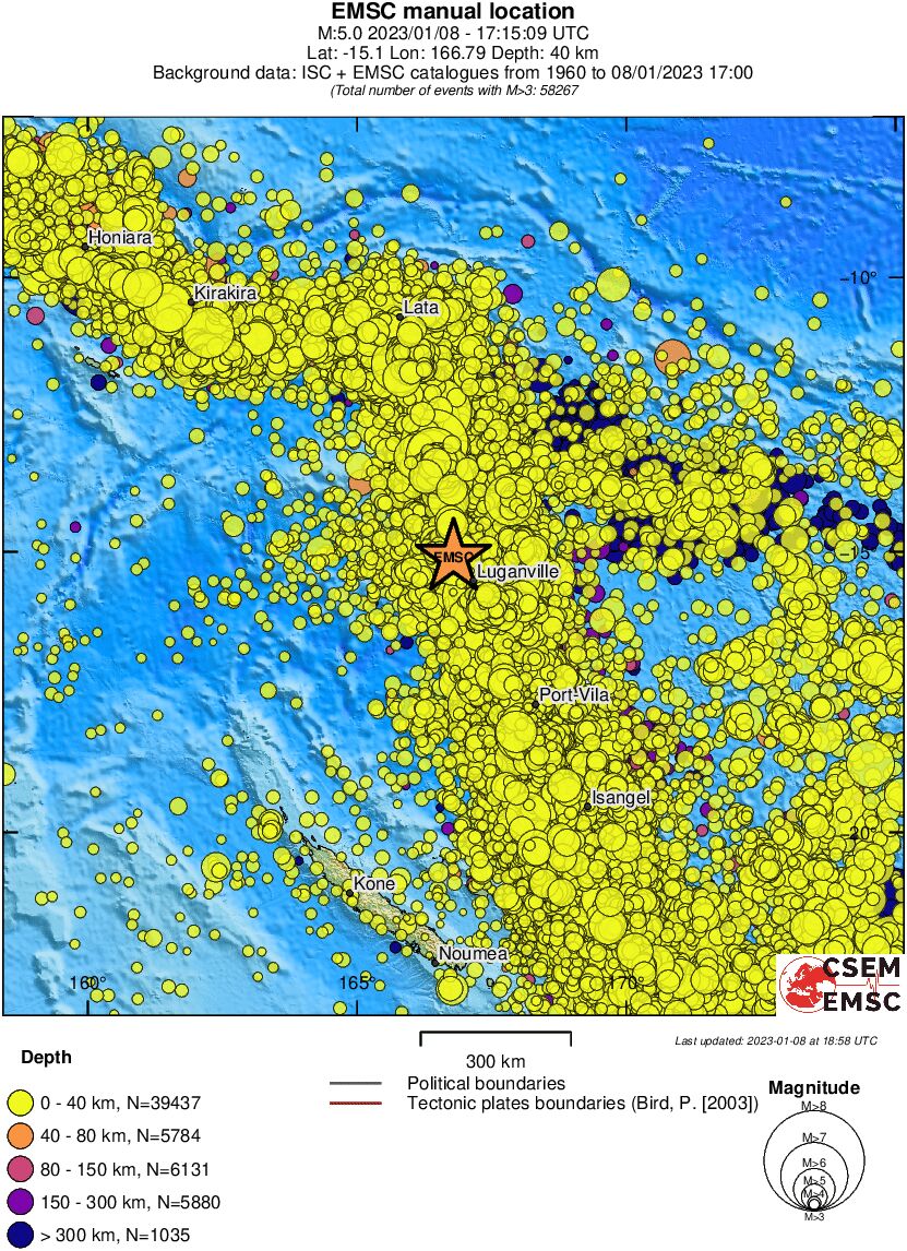 wide historical seismicity