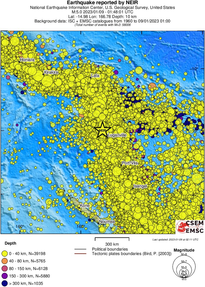 wide historical seismicity