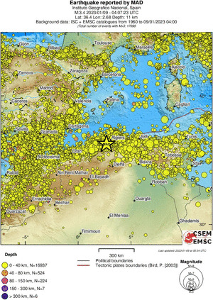 wide historical seismicity