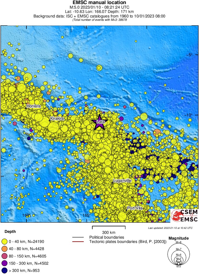 wide historical seismicity