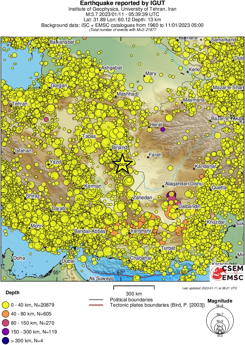 wide historical seismicity