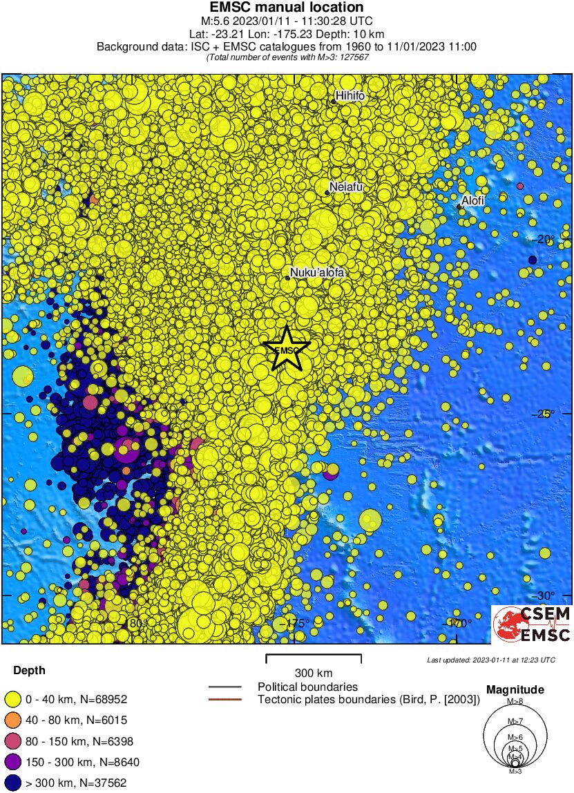 wide historical seismicity