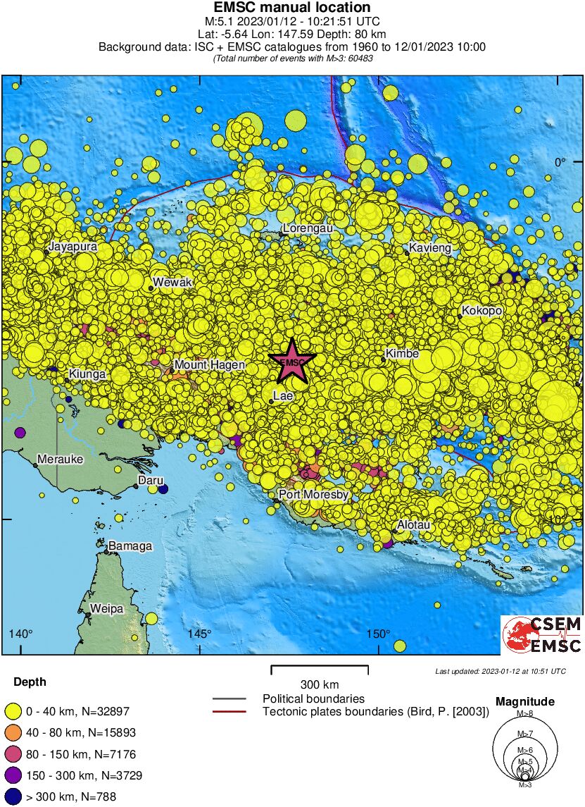 wide historical seismicity