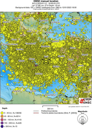 wide historical seismicity