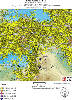 wide historical seismicity