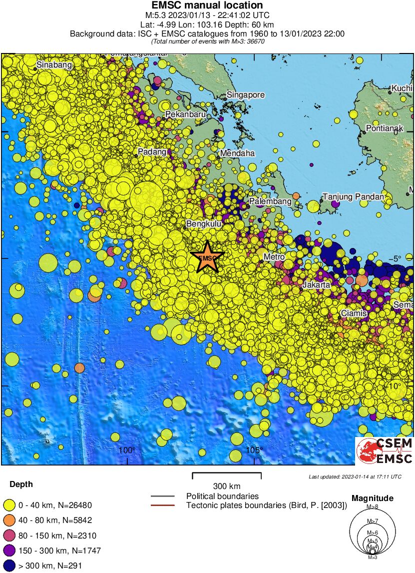 wide historical seismicity
