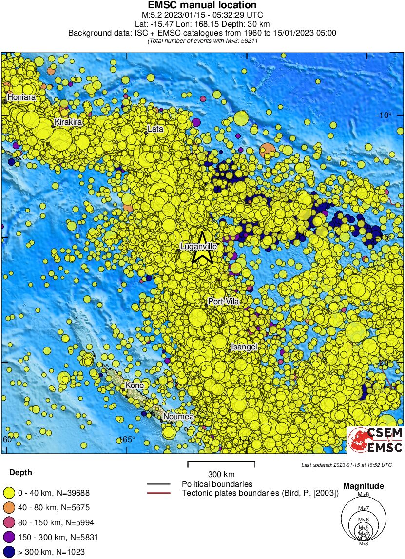 wide historical seismicity