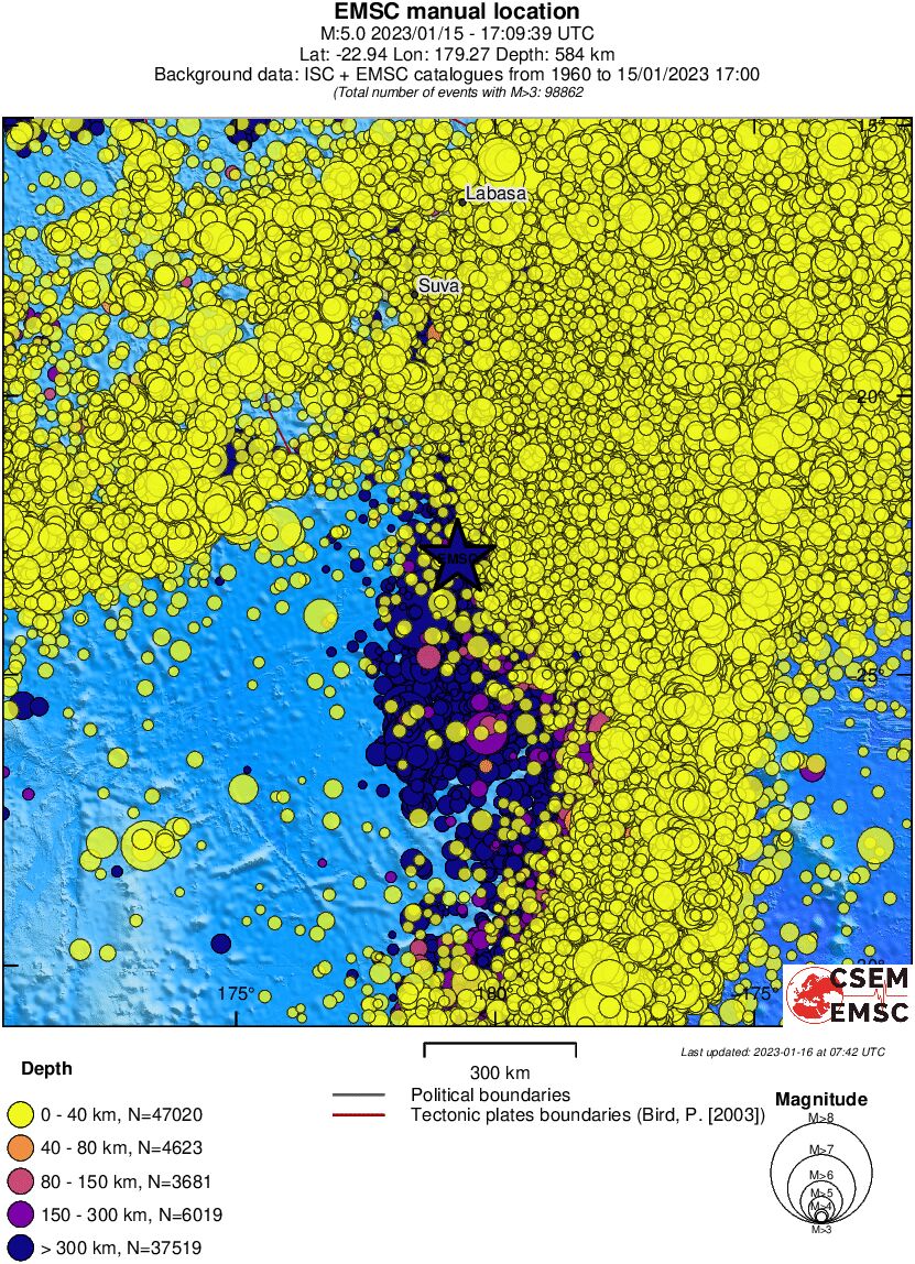 wide historical seismicity