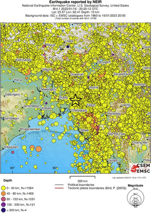 wide historical seismicity