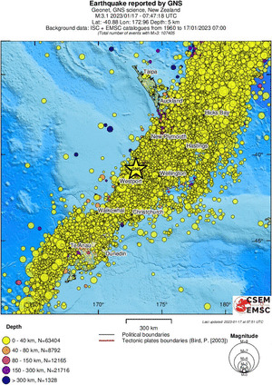 wide historical seismicity