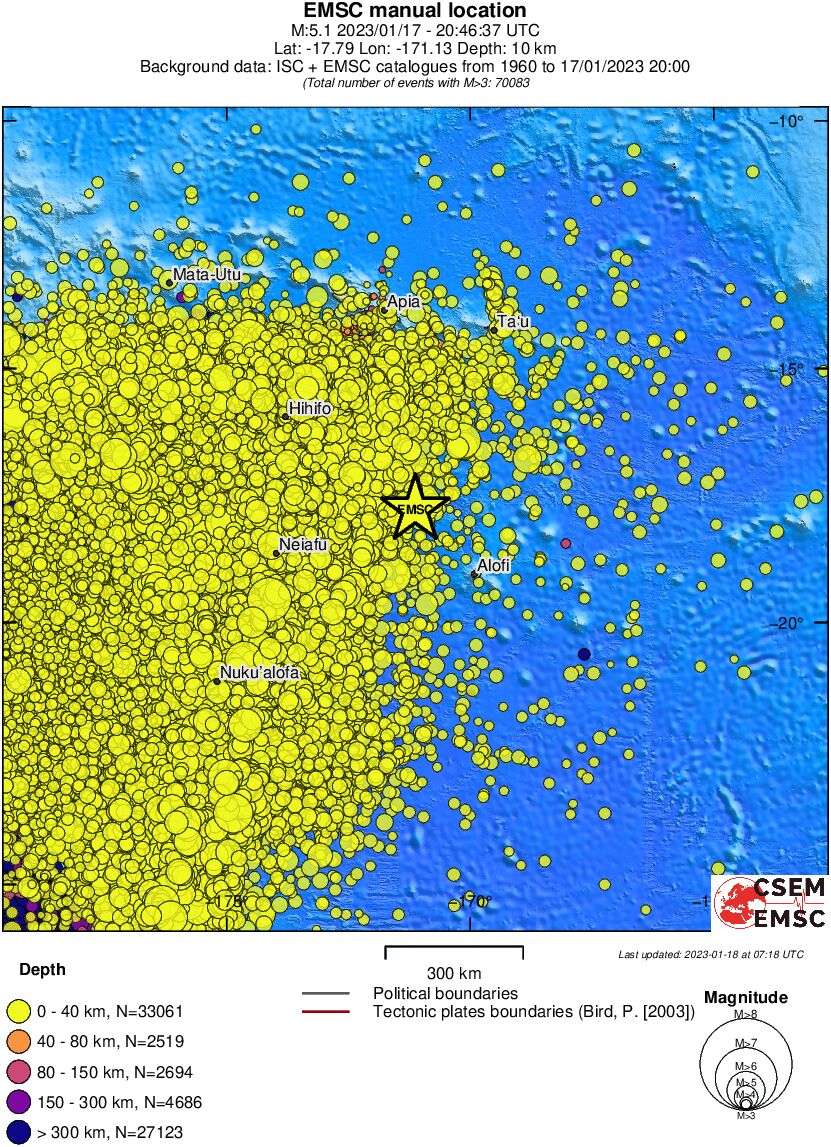 wide historical seismicity