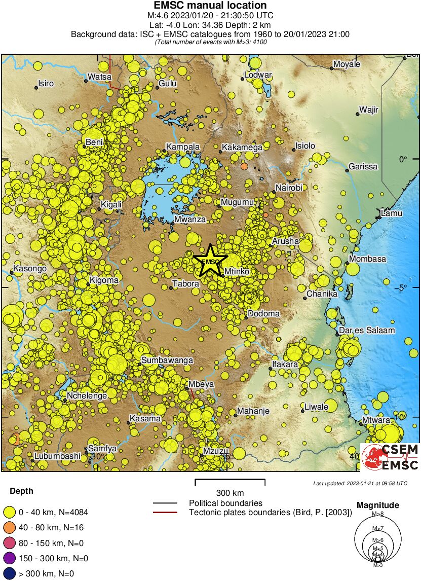 wide historical seismicity