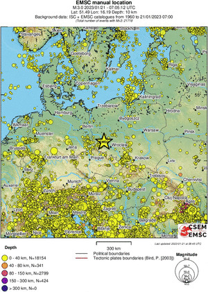 wide historical seismicity