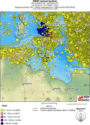 wide historical seismicity