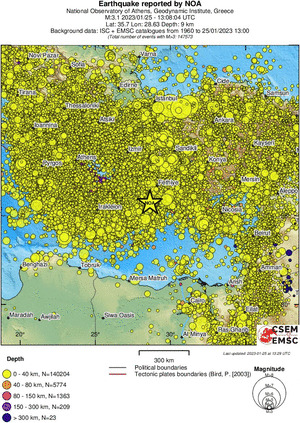 wide historical seismicity