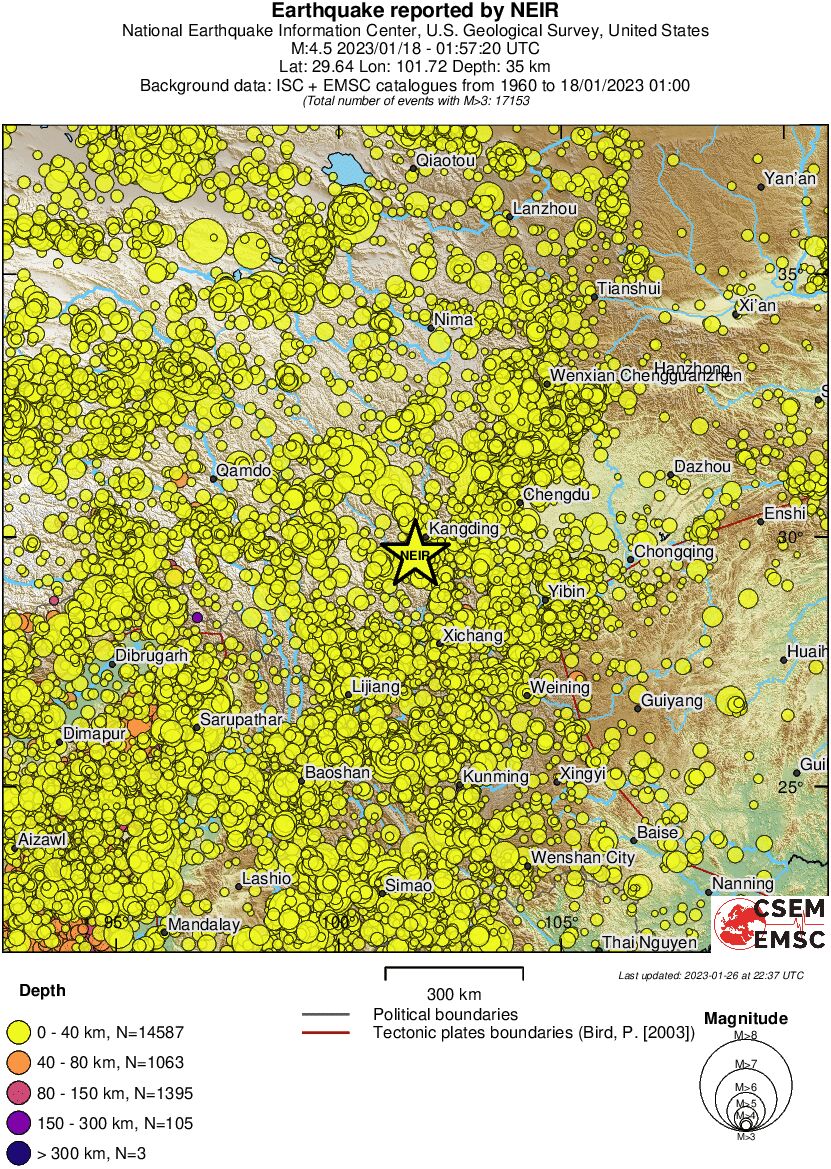 wide historical seismicity