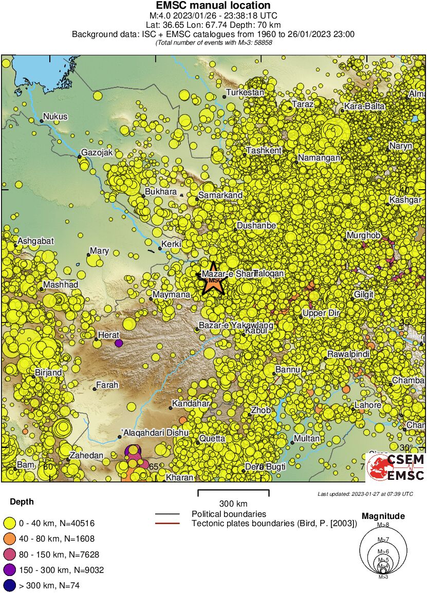 wide historical seismicity