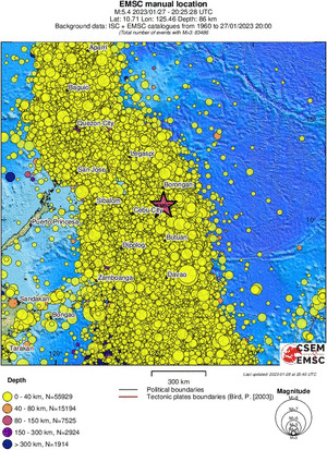wide historical seismicity
