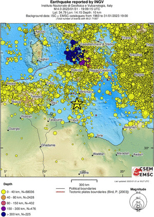 wide historical seismicity