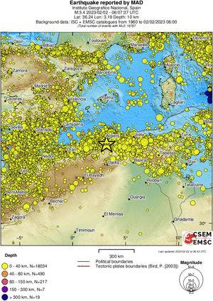 wide historical seismicity