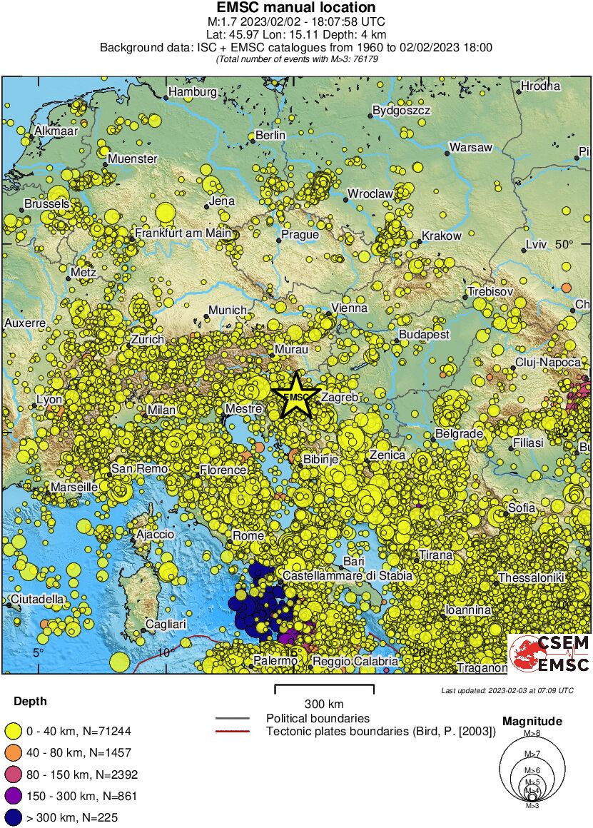 wide historical seismicity