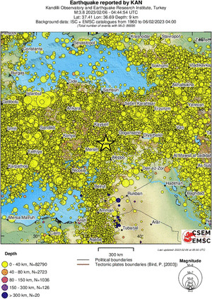 wide historical seismicity