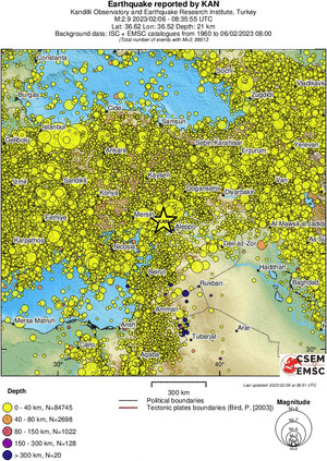 wide historical seismicity